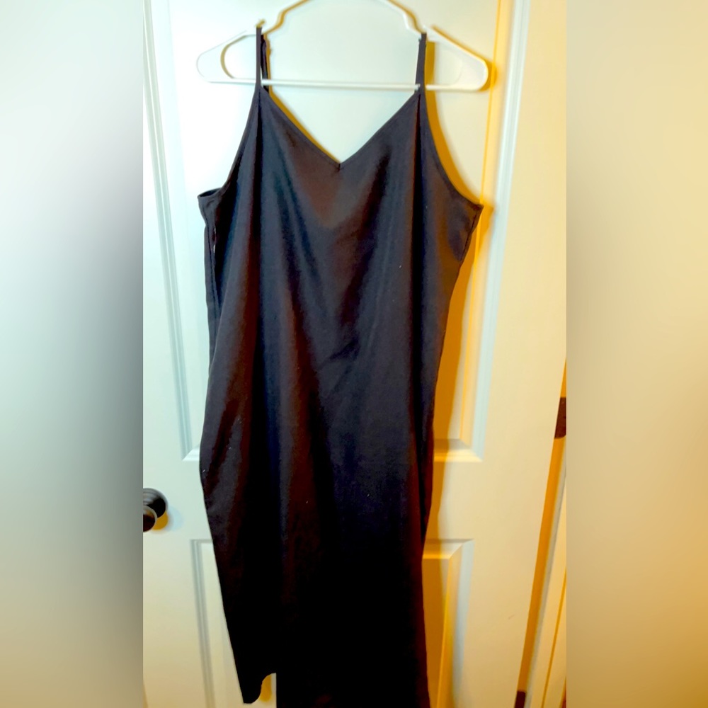 Plain black dress